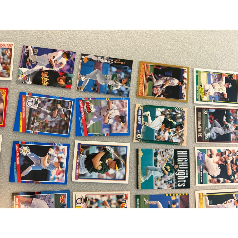 Mark McGwire Baseball Card Lot 80 A's Cardinals Inserts Topps Donruss Upper - Picture 5 of 13
